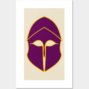 Corinthian helmet (purple) Posters and Art